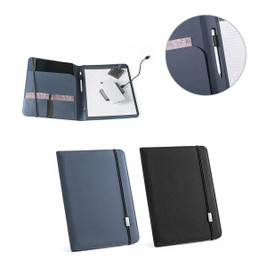 hi!dea 93580 - A4 folder in recycled polyester (100% rPET) 300D with elastic closure