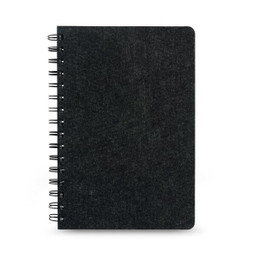 hi!dea 93635 - A5 notitieblok met een semi-harde kaft van gerecycled vilt (100% rPET) met ringen en gelinieerde paginas