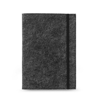 A5 notepad with recycled felt cover (100% rPET) and lined pages in 100% recycled paper - Egotier 93636