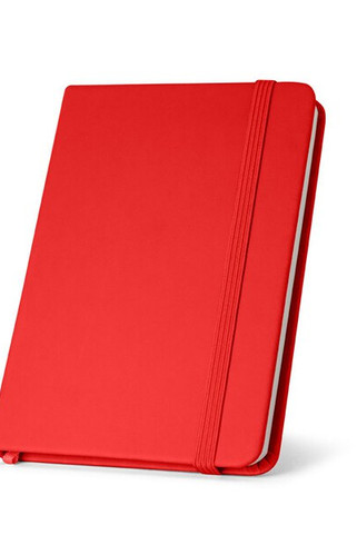 A5 hardcover notebook in PU (35% recycled) with lined pages 100% recycled - Egotier 93637