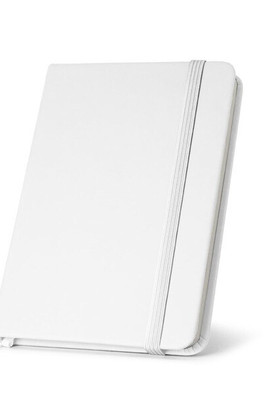 A5 inbunden anteckningsblock i PU (35 % återvunnen) med linjerade sidor 100 % återvunnet - Egotier 93637