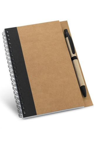 B6 spiral-bound notepad with plain - Egotier 93715
