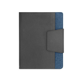 hi!dea 93788 - PU and polyester fabric cover with A5 notebook with plain pages