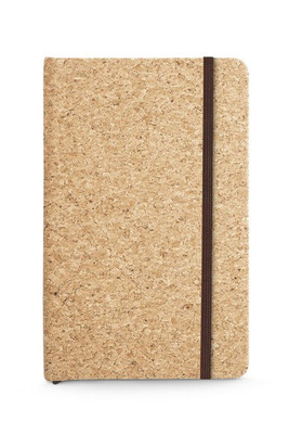 Pocket cork notebook with plain pages, in FSC™ certified material and other controlled materials - Egotier 93808