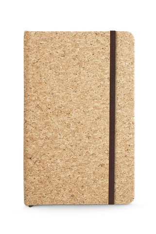 Pocket cork notebook with plain pages, in FSC™ certified material and other controlled materials - Egotier 93808