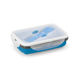 hi!dea 93847 - Lunch Box. Retractable hermetic box in silicone and PP 640 mL