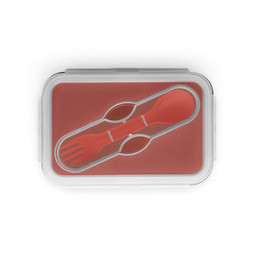 hi!dea 93847 - Lunch Box. Retractable hermetic box in silicone and PP 640 mL