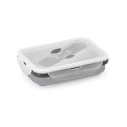 hi!dea 93847 - Lunch Box. Retractable hermetic box in silicone and PP 640 mL