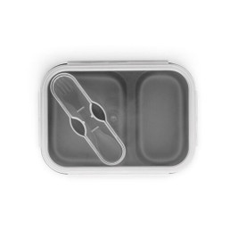 hi!dea 93848 - Lunch Box. Retractable hermetic box in silicone and PP (480 and 760 mL)