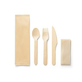 hi!dea 94077 - Wooden cutlery set