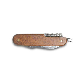 hi!dea 94159 - Multifunction pocket knife in stainless steel and wood