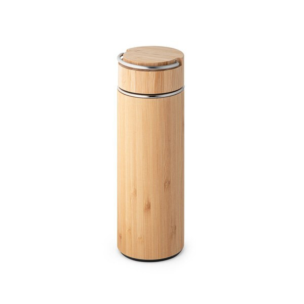 Bamboo and stainless steel thermos 440 mL - Egotier 94239