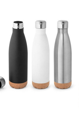 Stainless steel thermos and cork base 560 mL - Egotier 94240