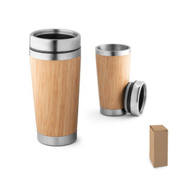 hi!dea 94241 - Bamboo and stainless steel travel cup 500 mL