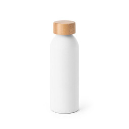 hi!dea 94250 - Aluminium fles met bamboe deksel 550 mL