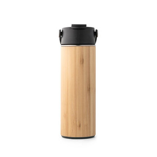Thermos bottle in bamboo, stainless steel and PP 440 mL - Egotier 94257