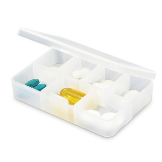 Pill box with 7 dividers - Egotier 94305