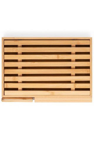 Planche à pain en bambou avec couteau inox - Egotier 94321