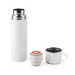 hi!dea 94348 - Bouteille en acier inoxydable à double paroi (90 % recyclé) avec finition mate 490 mL