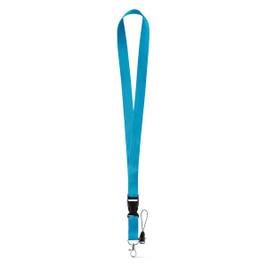 hi!dea 94401 - Polyester lanyard with metal carabiner