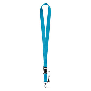 Polyester lanyard with metal carabiner - Egotier 94401