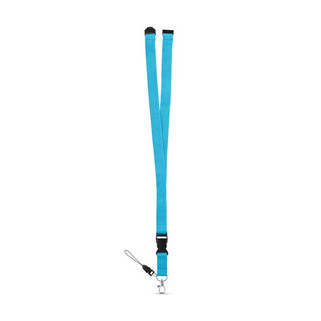 Polyester lanyard with metal carabiner - Egotier 94402