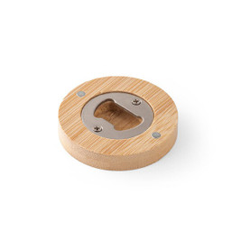 hi!dea 94573 - Bamboo coaster with bottle opener
