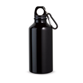 hi!dea 94601 - Alumiininen urheilupullo, jossa karabiini 400 ml