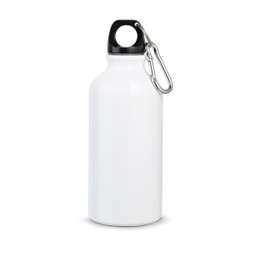 hi!dea 94601 - Bouteille de sport 400mL en aluminium avec mousqueton