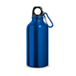 hi!dea 94601 - Aluminium sports bottle with carabiner 400 mL