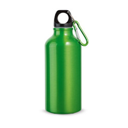 hi!dea 94601 - Aluminium sports bottle with carabiner 400 mL