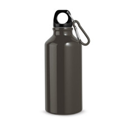 hi!dea 94601 - Alumiininen urheilupullo, jossa karabiini 400 ml