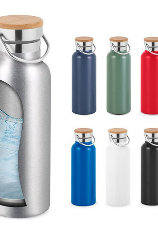 Ruostumattomasta teräksestä valmistettu tyhjiöeristetty pullo 570 ml - Egotier 94602