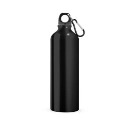 hi!dea 94688 - Aluminium-Sportflasche mit Karabiner 800 ml