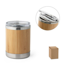 hi!dea 94761 - Bamboo and stainless steel cup 350 mL