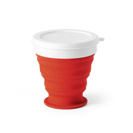 hi!dea 94762 - Bicchiere da viaggio pieghevole in silicone e PP 250 mL