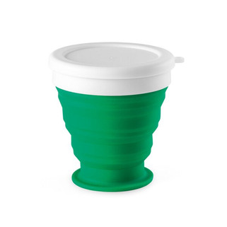 Verre de voyage pliable 250mL en silicone et PP - Egotier 94762