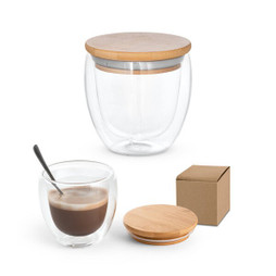 hi!dea 94766 - Reisebecher aus Borosilikatglas 250 ml