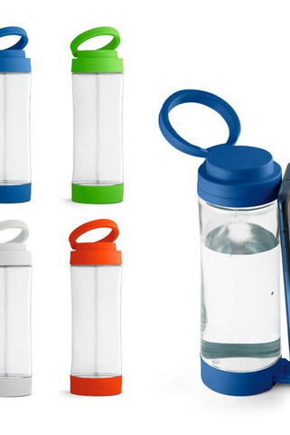 sports drikkeflaske i glas med PP låg 390 ml - Egotier 94783