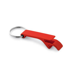 hi!dea 95090 - Recycled aluminium (100% rAL) keyring with capsule opener