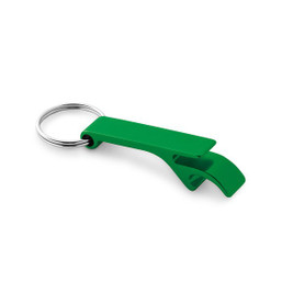 hi!dea 95090 - Recycled aluminium (100% rAL) keyring with capsule opener