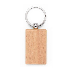 hi!dea 95091 - Rectangular keyring in beech wood