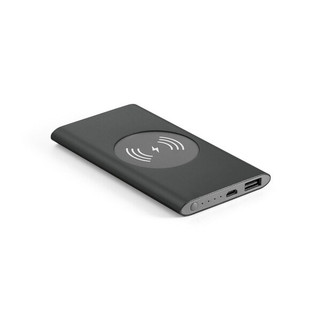 Power bank 4.000 mAh with 5W wireless charger in recycled aluminium (100% rAL) - Egotier 97078