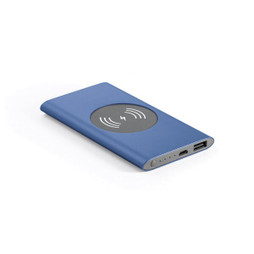hi!dea 97078 - Power bank 4.000 mAh with 5W wireless charger in recycled aluminium (100% rAL)