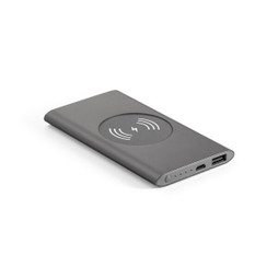 hi!dea 97078 - Power bank 4.000 mAh with 5W wireless charger in recycled aluminium (100% rAL)