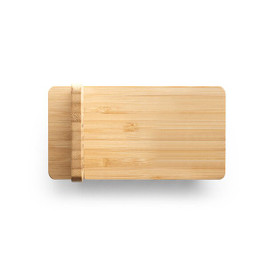 hi!dea 97132 - Smartphone holder with 15W fast wireless charger in bamboo