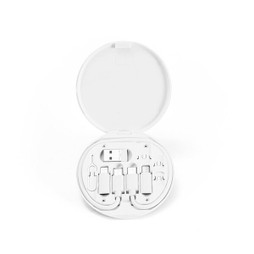 hi!dea 97187 - Gerecycled ABS (100% rABS) supersnelle oplaadkabel en adapter set