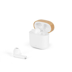 hi!dea 97193 - Auriculares sem fios com 5h de autonomia em ABS reciclado (100% rABS) e bambu