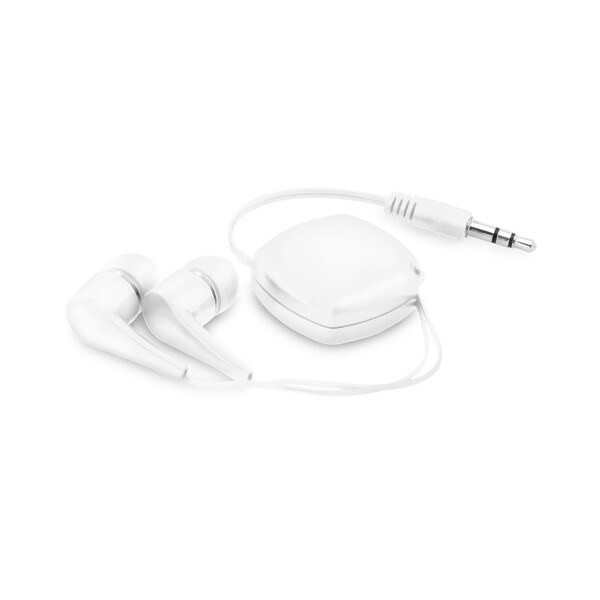 Retractable earphones with 0'75 m ABS cable - Egotier 97359