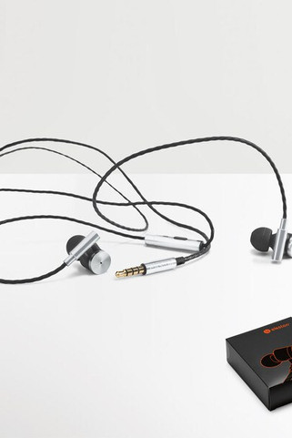 Ekston 97923 - Metal and ABS earphones with microphone